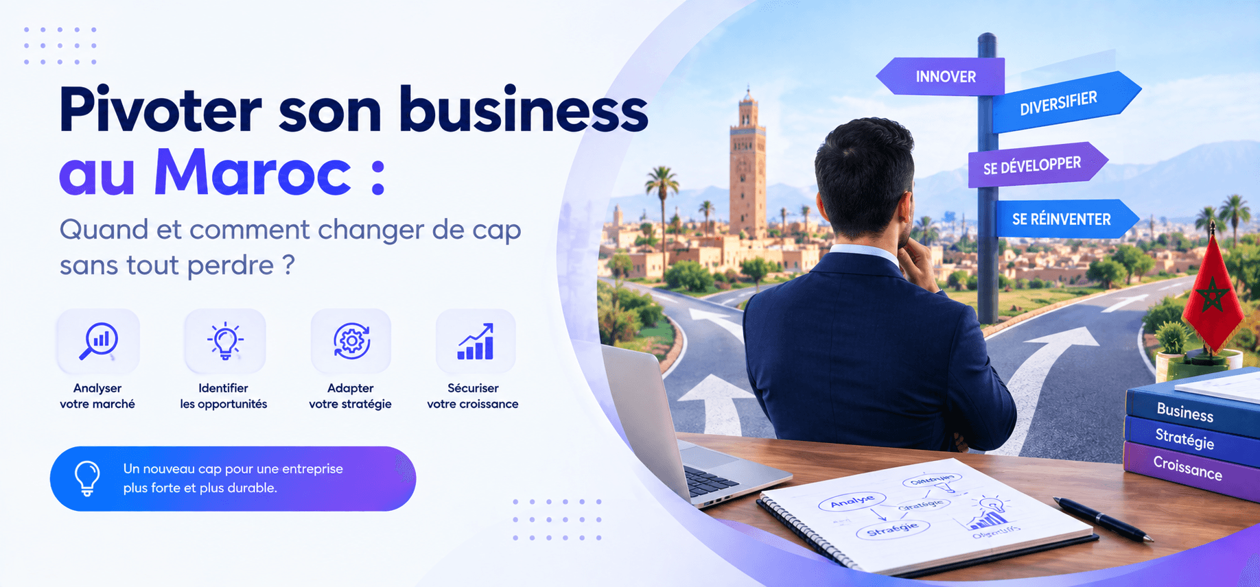 Pivoter son business au Maroc : quand et comment changer de cap sans tout perdre