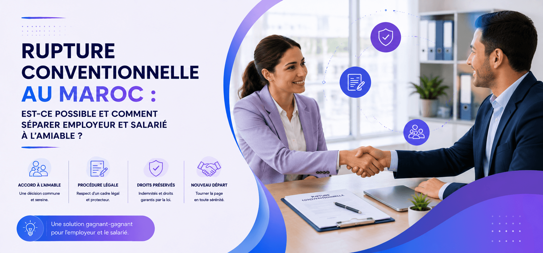 Rupture conventionnelle au Maroc : est-ce possible et comment séparer employeur et salarié à l'amiable ?