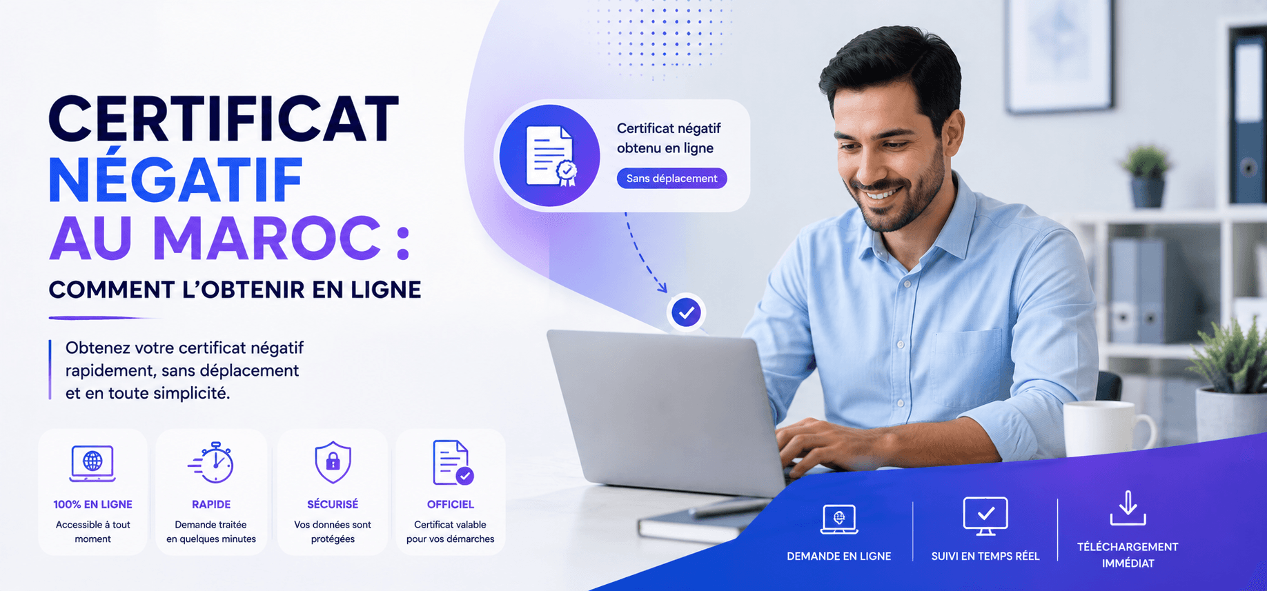 Certificat négatif au Maroc : comment l'obtenir en ligne