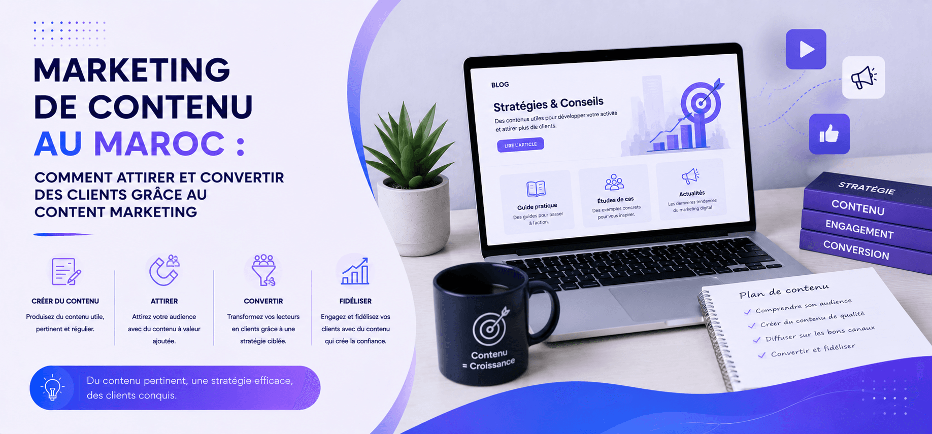 Marketing de contenu au Maroc : comment attirer et convertir des clients grâce au content marketing