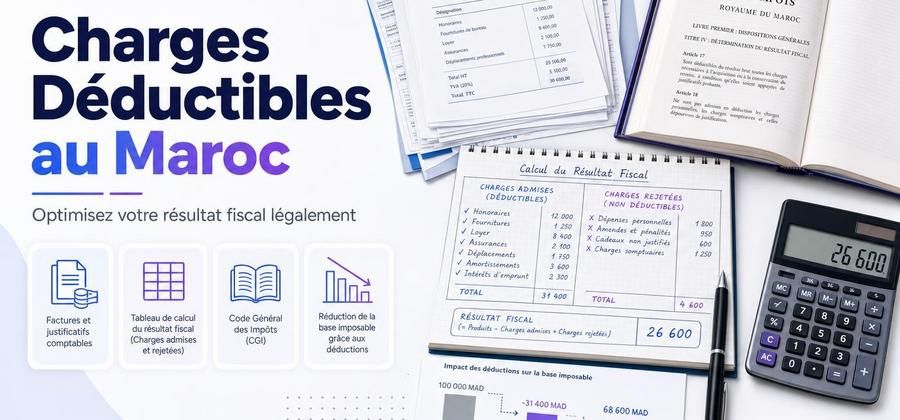 Charges déductibles au Maroc : quelles dépenses peut-on vraiment déduire de son résultat fiscal ?