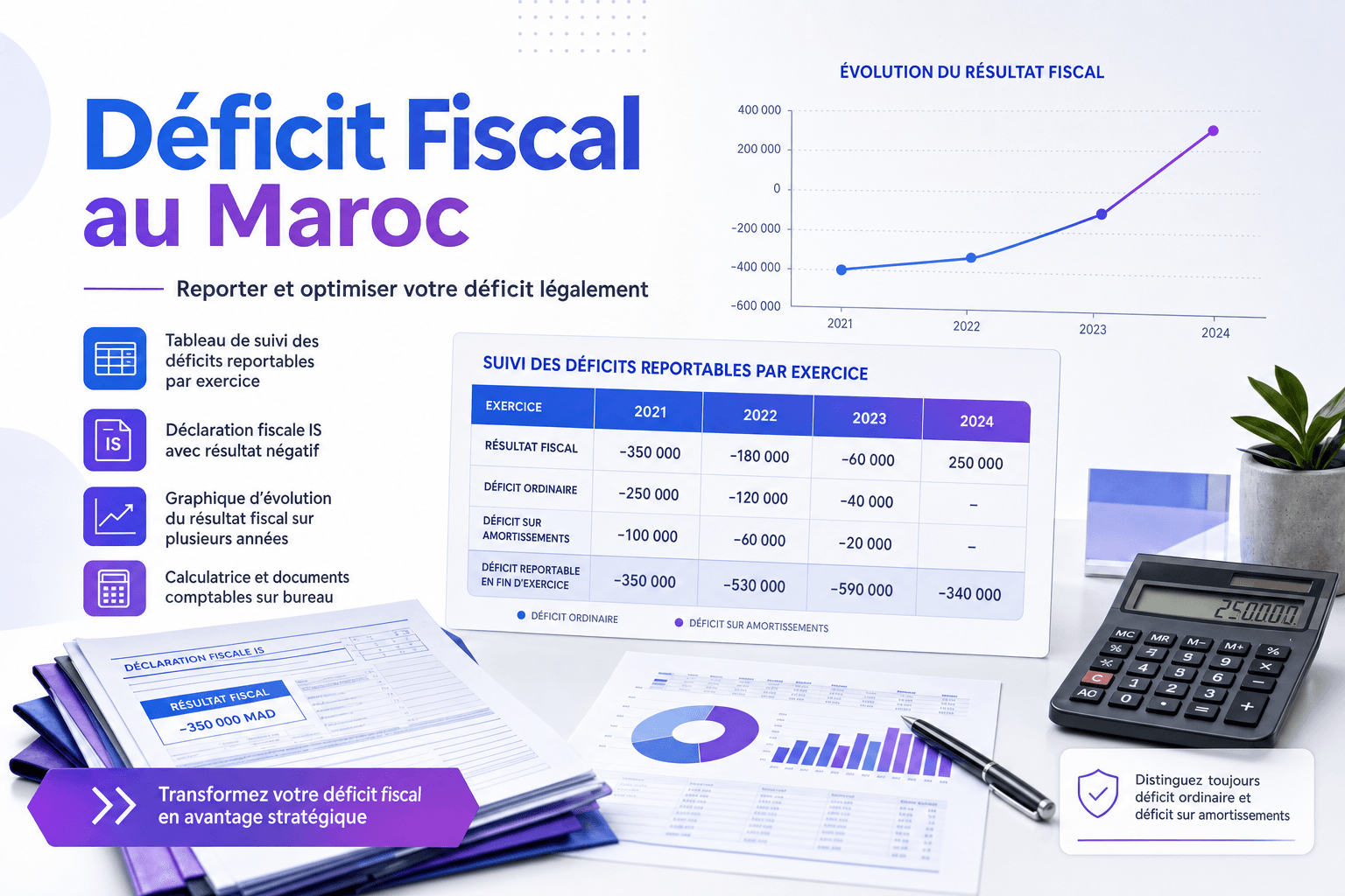 Déficit fiscal au Maroc : comment le reporter, l'imputer et en tirer parti légalement