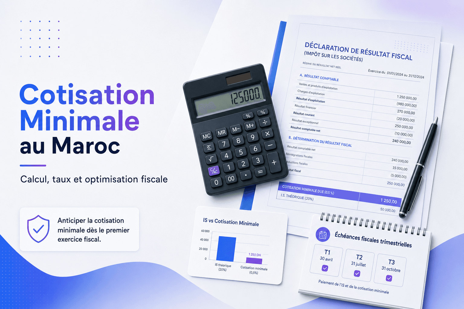 Cotisation Minimale au Maroc : calcul, taux et optimisation pour les entreprises