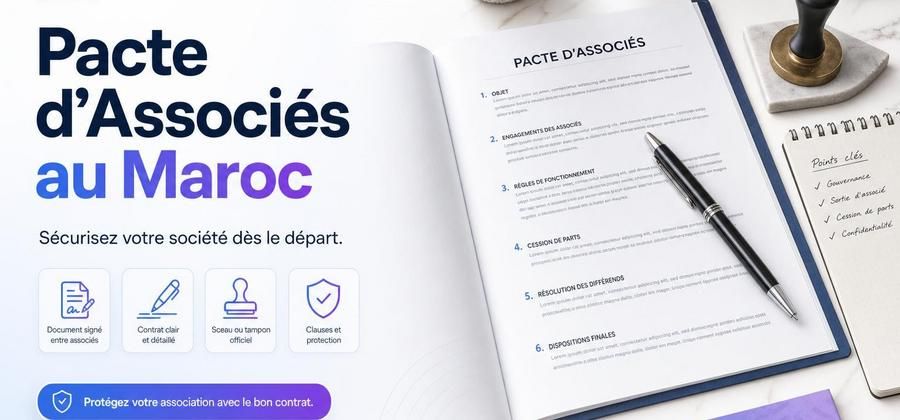 Pacte d'associés au Maroc : rôle, contenu et pourquoi il est indispensable pour votre entreprise