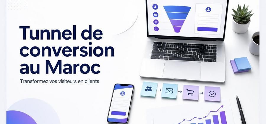 Couverture : Tunnel de conversion au Maroc : comment transformer vos visiteurs en clients