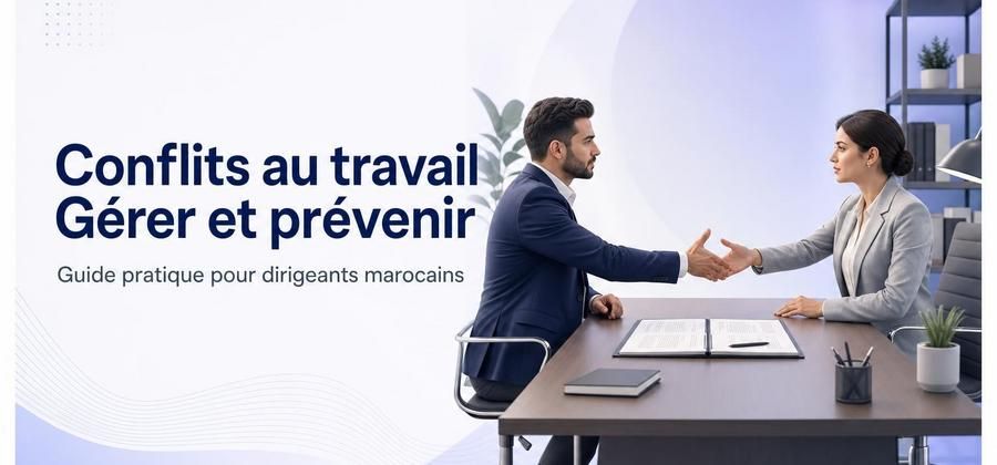 Couverture : Gestion des conflits au travail au Maroc : comment prévenir, gérer et résoudre les tensions en entreprise