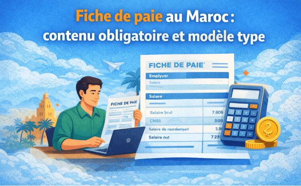 Fiche de paie au Maroc : contenu obligatoire et modèle type